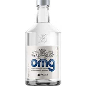 OMG Gin Žufánek 0,5l 45% Etiketa