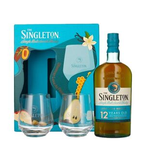 Singleton 12y 0,7l 40% + 2x sklo GB